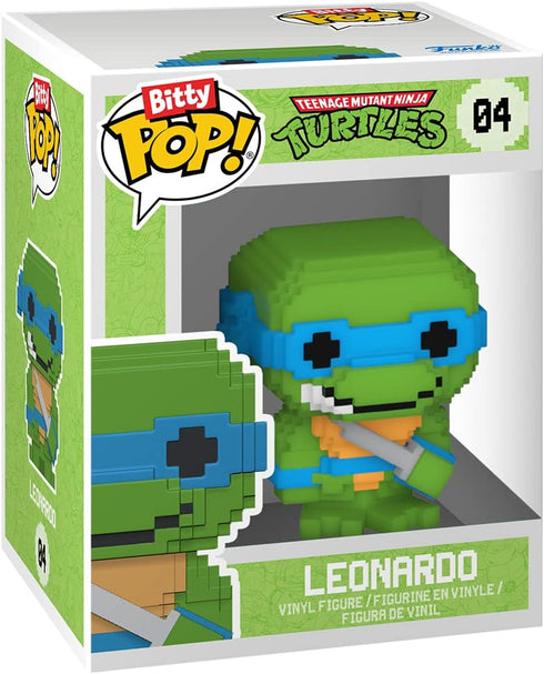 Funko Bitty Pop! Teenage Mutant Ninja Turtles Mini Collectible Toys 4-Pack - 8-Bit Raphael, 8-Bit Donatello, 8-Bit Leonardo & Mystery Chase Figure...