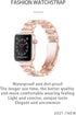 Light Apple Watch Band - Resin with Stainless Steel Luxury iWatch Band Compatible with Apple Watch Ultra Series 9 Series 8 Series 7 Series SE 6 5 ...