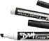 Volcanics Black Dry Erase Markers Low Odor Chisel Tip Whiteboard Markers Pack of 10...