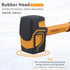 BOOSDEN Rubber Mallet, 10 oz Rubber Mallet Hammer, Rubber Hammer with Hook, Mallet Hammer with Solid Head & Ergonomic Grip Handle, Soft Face Hamme...