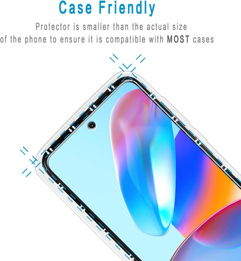 (2 Pack) HPTech Screen Protector Designed for Motorola Moto G Play (2024) Tempered Glass, 9H Hardness, Anti Scratch, Bubble Free, Case Friendly......
