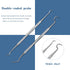 6 Pieces Dental Tools Set, Professional Stainless Steel Dental Hygiene Cleaning Kit with Case, Including Dental Mirror, Plaque Tartar Remover for ...