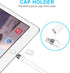 Magnetic Replacement Cap for Apple Pencil 1st Generation (2 Pack) - with Silicone Protective Cap Holder (White)...