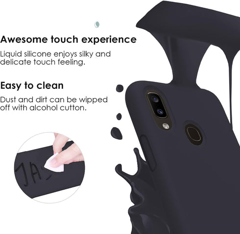 for Samsung Galaxy A20/A30 Slim Gel Case - Full Body Protection, Shockproof, Drop Protection (Black)...