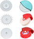 6 Pcs Pastry Wheel Decorator Cutter, Cookie Cutter Wheel Pizza Baking Beads Pie Crust Cutters, DIY Baking Cooking Tool...