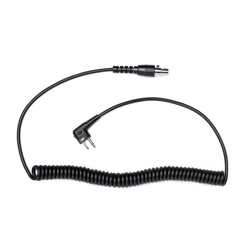 Fumei Mini XLR 5-PIN to M1 2 PIN Adapter 1.8m Durable Coiled Cable for Motorola HYT Black Box Speedcom Two Way Handheld Radios and Headsets...