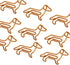 20Pcs Small paperclips Orange,Orange Cute Small Paper Clips,Dachshund Shaped Paper Clips,Cute Paperclips Bookmarks Planner Clips,Office Supplies G...