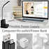 Small Desk Lamps for Home Office with USB Charging Port Pen Holder Battery Display, 3 Modes Reading Desk Light College Dorm Room Essentials for Gu...