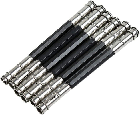 2 Pcs Stainless Steel Dual Head Pencil Extender Holder Double-Headed Pencil Stationery Accessories for Stationery Practical Tool That Doesn't Wast...
