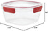Rubbermaid Easy Find Lids 14-Cup Food Storage Container, Clear with Red Tabs...