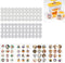 48pcs Badge Maker Machine Parts Kit, 55mm (2.16in) DIY Pin Button Press for Kids, Complete Set with Button Components, Images, and Circle Cutter (...