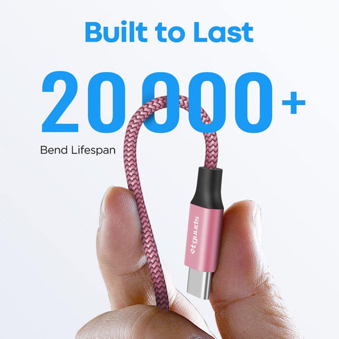 etguuds Pink USB C Cable 3.3ft Fast Charging, 2-Pack Type C Cable Braided USB to USB C Cable Compatible with Samsung Galaxy S23 S22 S21 S20 S10 S1...