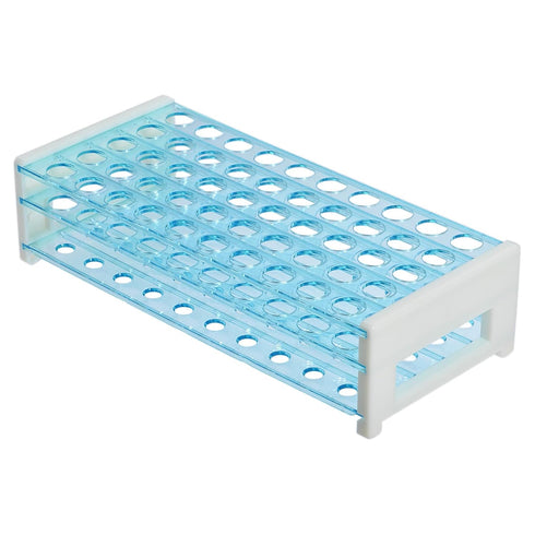 YOKIVE Tube Rack, Polypropylene Test Tube Rack Holder | Great for 13-16mm Lab Test Tube(Blue, 50-Sockets)...