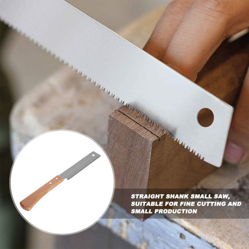 Small Hand Saw, Woodworking Flush Cut Trim Saw Wood Handle Household Flush Cutting Tool 12in Sawtooth Length Approx 143mm Full Length Approx 300mm...