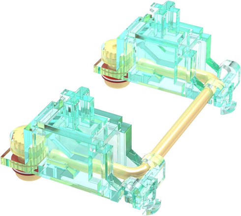 DUROCK Stabilizer V2, Screw in Stabilizers with 2u 6.25u 7u Wires, PCB Mount Keyboard Stabilizers for Mechanical Keyboards (V2 Teal 80% Kit)...