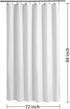 ALYVIA SPRING Extra Long Fabric Shower Curtain Liner Waterproof - 72" x 84", Soft & Lightweight XL Shower Curtain with Magnets, Machine Washable -...