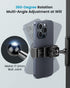 APPS2Car Gym Magnetic Phone Holder, 360 Adjustable, Compatible with 4.7-6.5" Smartphones, Alloy Base and Joint, Black......