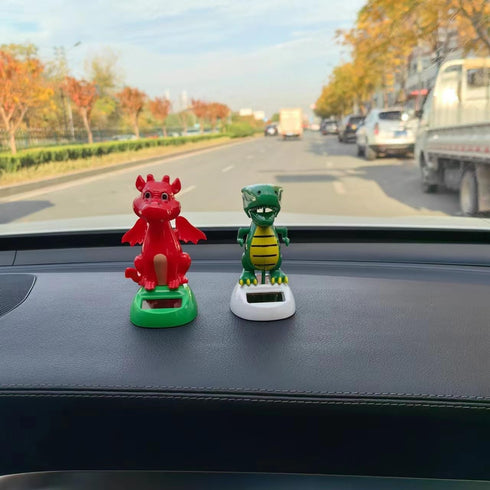 Green Solar Powered Dancing Dinosaur,Decoration Gift,Swinging Dancer, No Battery Required,Desk and Dashboard Decor Home Decor Solar Power Kits...