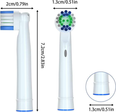 Electric Toothbrush Replacement Heads Compatible with Oral-B Soft Bristles Replacements Brush Heads 16 Pack...