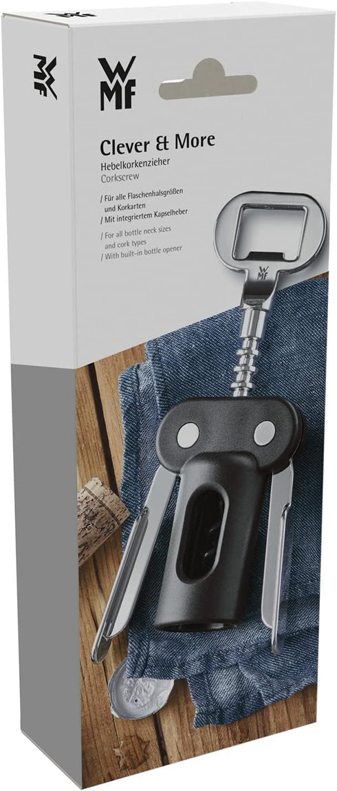WMF Clever & More Corkscrew with arms, Black...