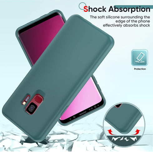 LeYi for Samsung Galaxy S9 Phone Case: Soft Silicone Ultra Slim Shockproof Protective Samsung S9 Phone Case with Anti-Scratch Microfiber Lining, 2...