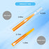 Annhua 100 Pcs Ugraded Interdental Brushes, Push-pull Dental Floss Brush with Storage Box (Orange, Yellow, Pink, Green, Blue)...