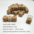 104pcs Square Wood Alphabet Letter Beads - 12MM Natural Beech Wooden Letter Beads for Jewelry Toys Making DIY Mom Mak Name Necklace...