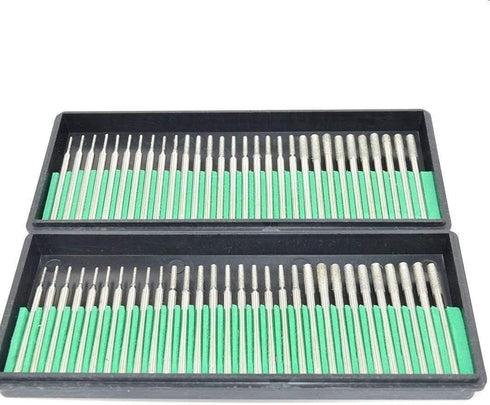 60 Pcs Diamond Drill Bits, 1mm 2mm 3mm Mix Set Jewelry Drill Bits for Jewelry, Sea Glass Shells, Gem Stones Lapidary, Jewelry Making...