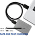 (2 Pack) Micro-B USB 3.0 Data SYNC Cable Cord Lead for Nikon D800 D800E D810 & Canon 5DS 7D Mark II...