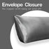 MR&HM Satin Body Pillow Cover, Soft and Breathable Body Pillow Case with Envelope Closure, Cooling and Silky Long Pillowcase for Hair and Skin,Gre...