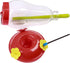 24 PCS Hummingbird Feeders Replacement Flowers with Cleaning Brush, Decorative Flower for Hummingbird Feeder, Red and Yellow Hummingbird Feeder Pa...