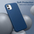 JETech Silicone Case for iPhone 11 (2019) 6.1-Inch, Silky-Soft Touch Full-Body Protective Case, Shockproof Cover with Microfiber Lining (Blue Coba...