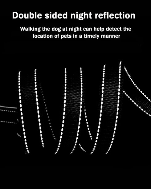 6FT Orange Strong Dog Leash with 2 Padded Handles, Traffic Handle Extra Control, Double-Sided Reflective Walking Lead for Small Medium and Large D...