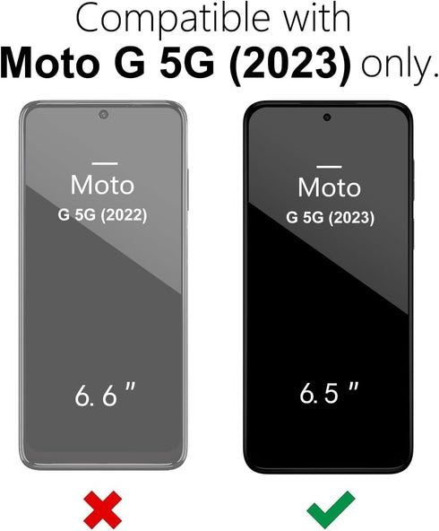 oakxco Slim Protective Case for Motorola Moto G 5G 2023, Military-Grade Soft Silicone Rubber & Hard Plastic, Heavy Duty Shockproof Bumper Dual Lay...
