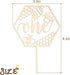Huray Rayho Bumble Bee One Cake Topper for First Birthday 1st Honey Bee Theme Party Decoration Honeycomb Wood Cake Topper Bee Cake Supplies...
