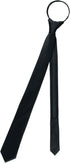 Vesuvio Napoli PreTied SKINNY Men's Neck Tie Solid Color Narrow Zipper Necktie...