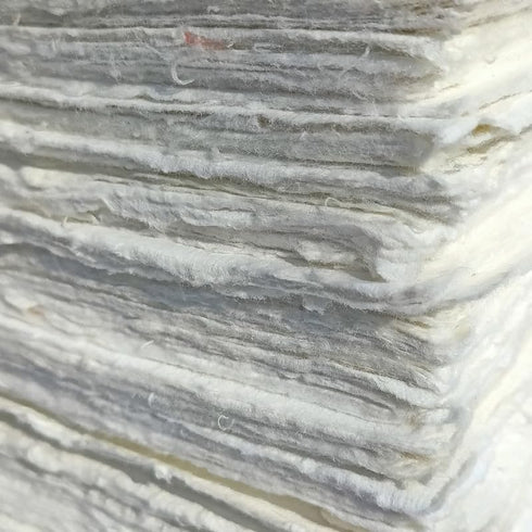 Deckle Edge Paper Loose Leaf Sheets for Writing Calligraphy, Printing, Scrapbook Crafts, Map, Certificate, Invitation 150 GSM Ivory White-501-A4 (...