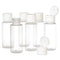 Chica and Jo 2oz Clear Plastic Empty Squeeze Bottles with Flip Cap - BPA-free - Set of 6 - TSA Travel Size 2 Ounce Made in the USA...