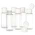Chica and Jo 2oz Clear Plastic Empty Squeeze Bottles with Flip Cap - BPA-free - Set of 6 - TSA Travel Size 2 Ounce Made in the USA...