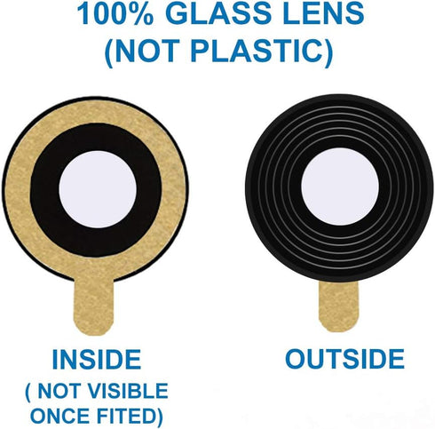 MMOBIEL Back Rear Camera Glass Lens Replacement Compatible with iPhone XR - 6.1 inch - 2018 - Incl. Double Sided Adhesive, Tweezer and Cloth......