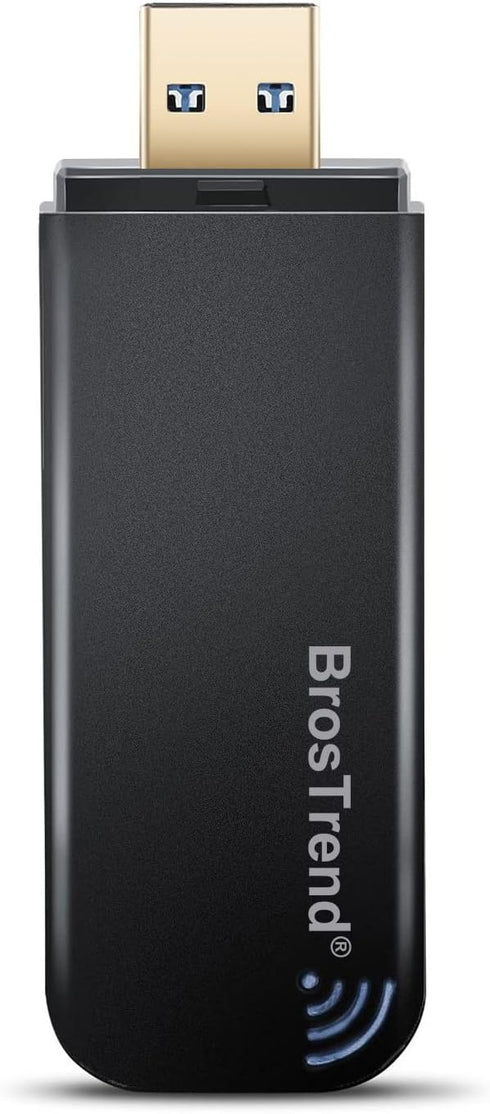 BrosTrend 1200Mbps USB WiFi Network Adapter for Laptop, Desktop PC of Windows 11/10/8/7, USB 3.0, Wireless Adaptador AC1200 Dual Band 5GHz/2.4GHz...