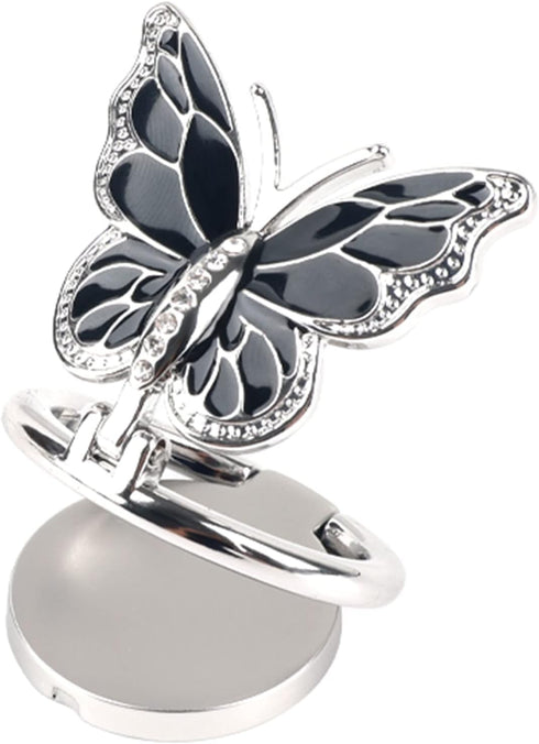 Omorro Phone Ring Holder Finger Kickstand, Bling Metal Cute Butterfly Cell Phone Ring Stand Grip Turns 360° Rotation Adjustable Sparkle Phone Grip...