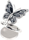 Omorro Phone Ring Holder Finger Kickstand, Bling Metal Cute Butterfly Cell Phone Ring Stand Grip Turns 360° Rotation Adjustable Sparkle Phone Grip...