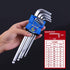 Extra Long Allen Key Set, Durable Hex Wrench Set, Spanner for Repairing/Assembling, Multifunctional Hand Tool/Daily Gadget, 9 PCS...