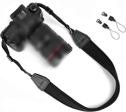 WANBY Camera Strap Padded Shoulder Neck Camera Strap with Quick Release Buckles for DSLR SLR...