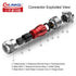 CNLINKO DH Series M20 Waterproof Connector 2/3/4/5/7/9/12 Pin Bayonet Connecting Type Metal Shell Soldering Cable Landscape Light Female Plug Male...