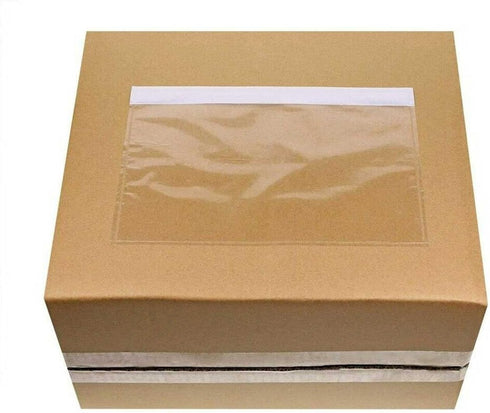 7.5'' x 5.5'' Packing List Pouches, Shipping Label Envelopes Clear Adhesive Top Loading Packing List - 100 Packs...