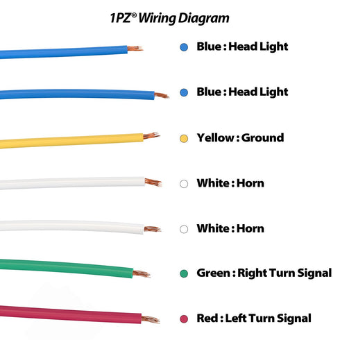 1PZ MS1-S01 7/8" Multi-Function Horn Turn Signal On/Off Light Switch + Flasher Relay + Horn Replacement for Honda Yamaha Suzuki Kawasaki Arctic Ca...