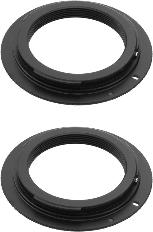 2pcs Camera Lens Adapter Ring 42mm ID 65mm OD Aluminum Alloy Camera Lens Mount Ring Compatible with Canon EOS Camera 300D 350D 400D 450D...