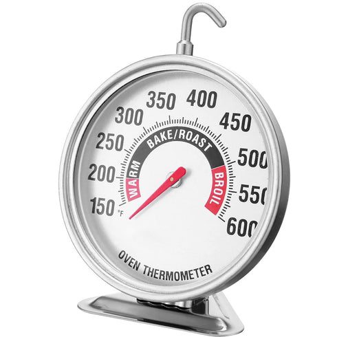 Oven Thermometer 150?-600? Large 3 Inch Dial Stainless Steel Oven Grill Thermometer for Gas & Electric Oven,Grill Cooking,Stand or Hang,Accurate O...